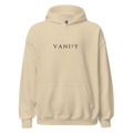 Study II Hood — sand, cross-T front print