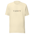 Study I Tee — natural, cross-T front print